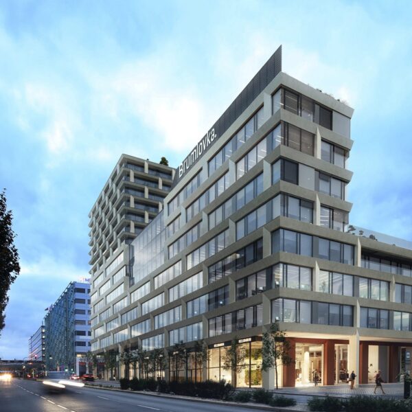 Pohled na budovu Hila z ulice Vyskočilova na Brumlovce - Passerinverst Group zdroj brumlovka.cz - kopie